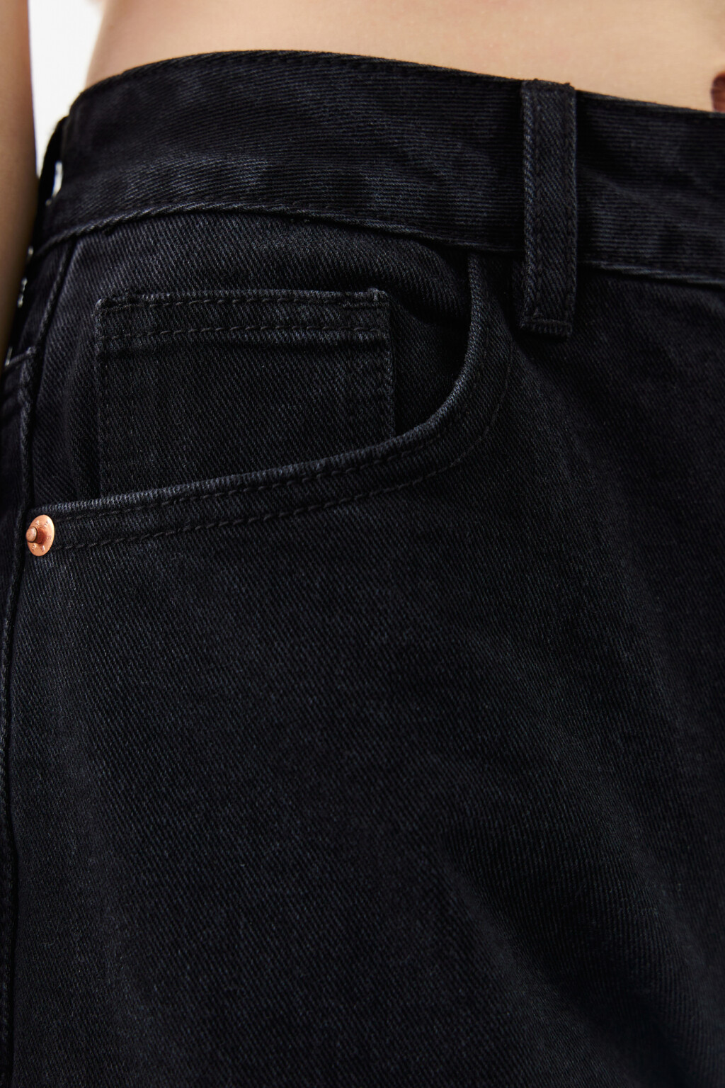 Джинсы mom-slim с высокой посадкой - цвет черный - 6