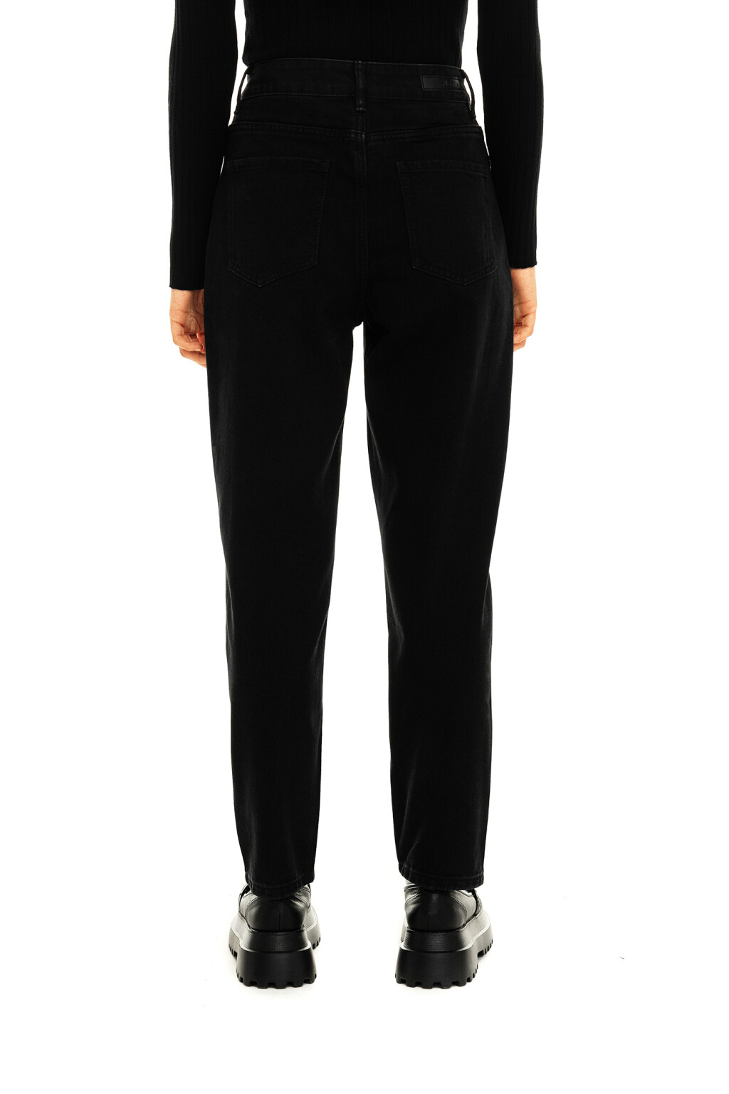 Джинсы mom с высокой посадкой - цвет черный - 5