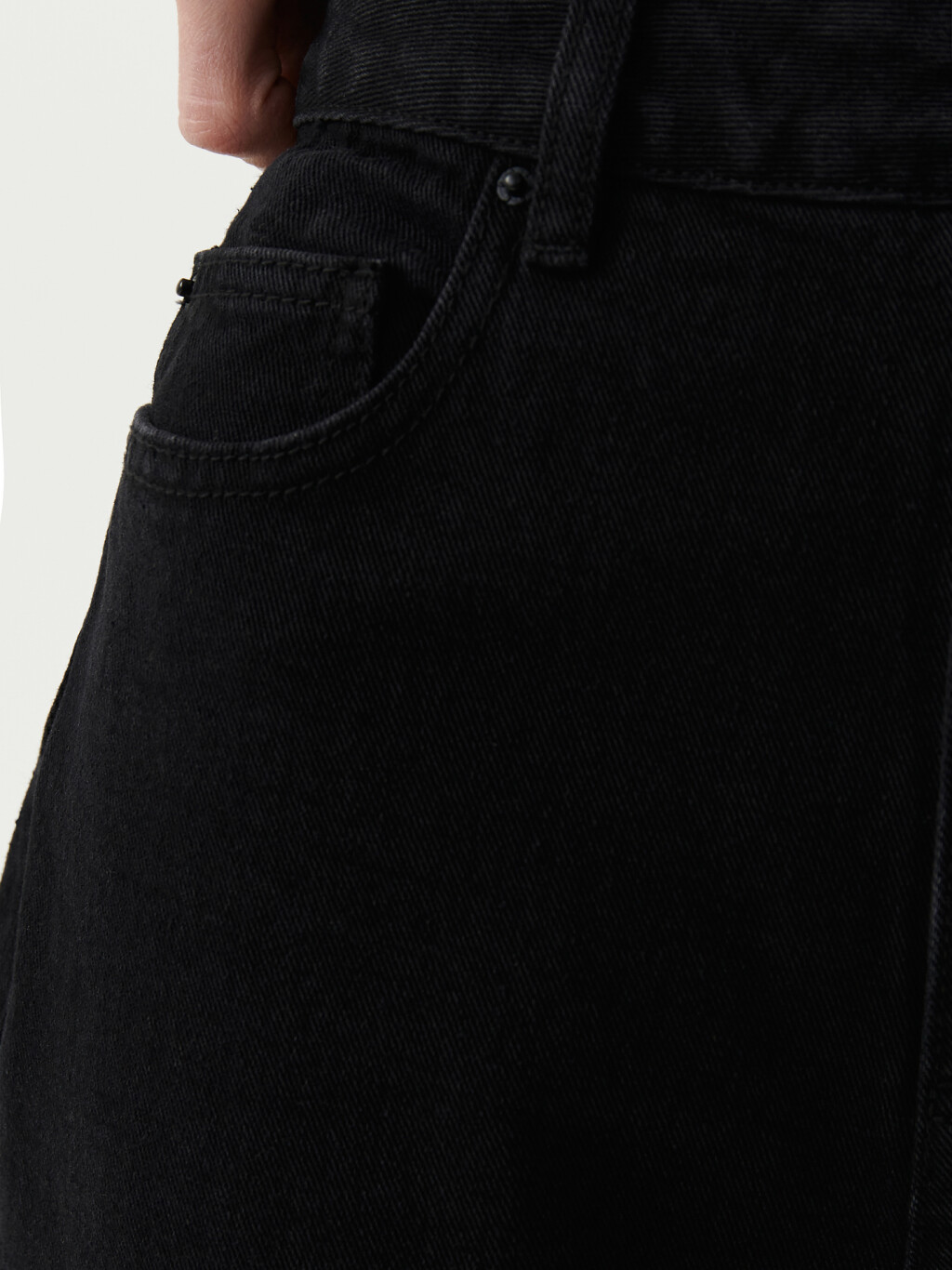 Джинсы mom базовые - цвет черный - 3