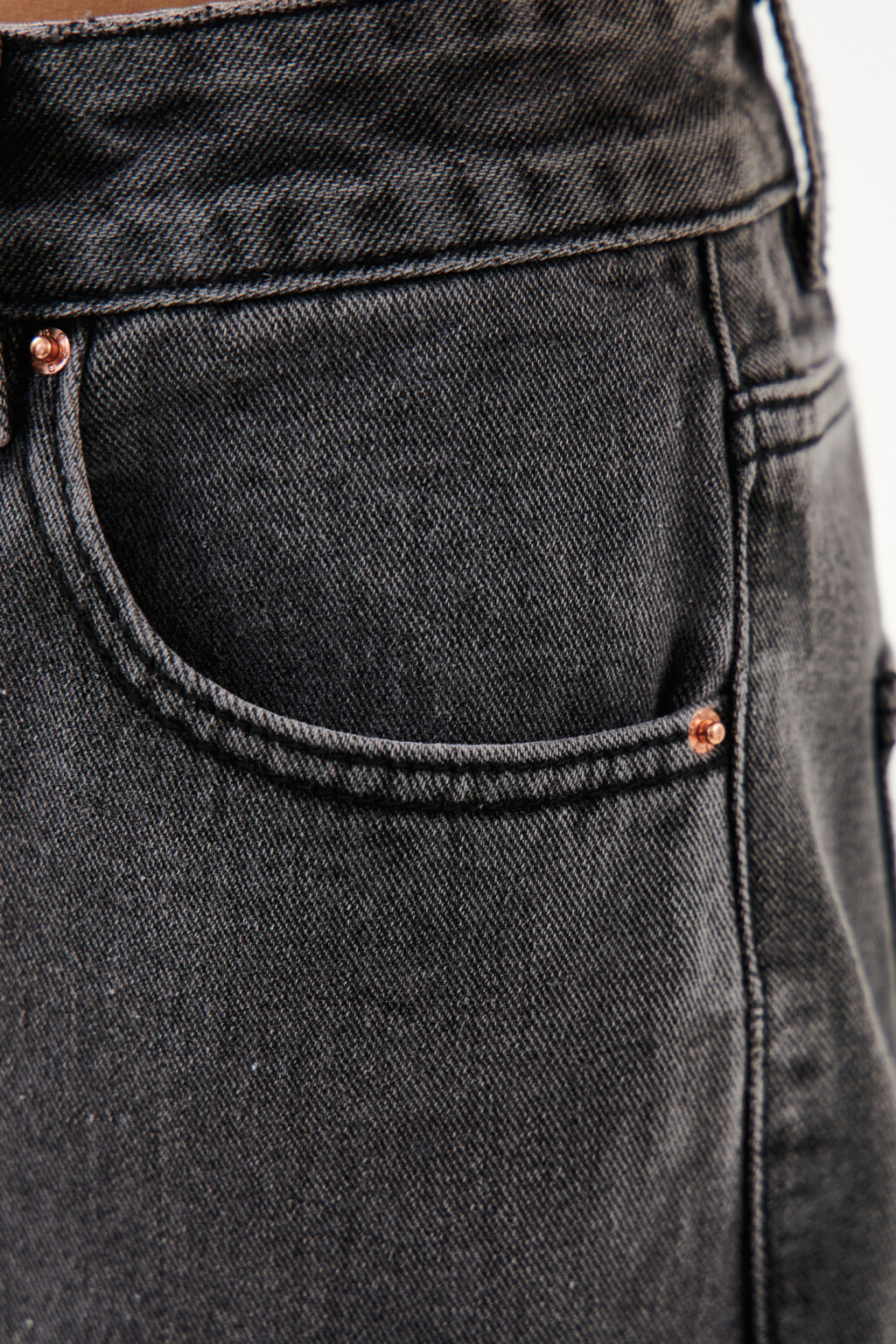 Джинсы базовые mom-fit - цвет серый - 6