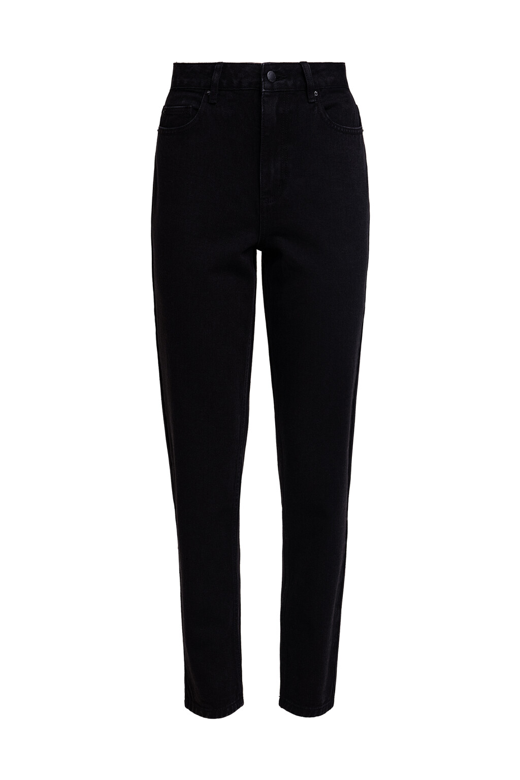 Джинсы базовые mom-fit - цвет черный - 7