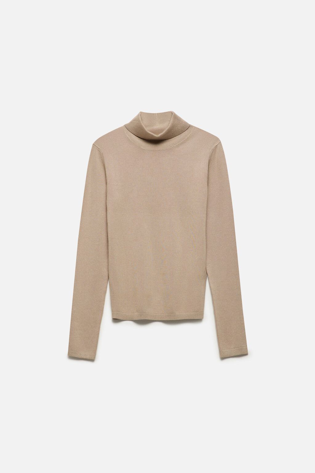 Водолазка MONIKA вискозная тонкой вязки - цвет бежевый - 8