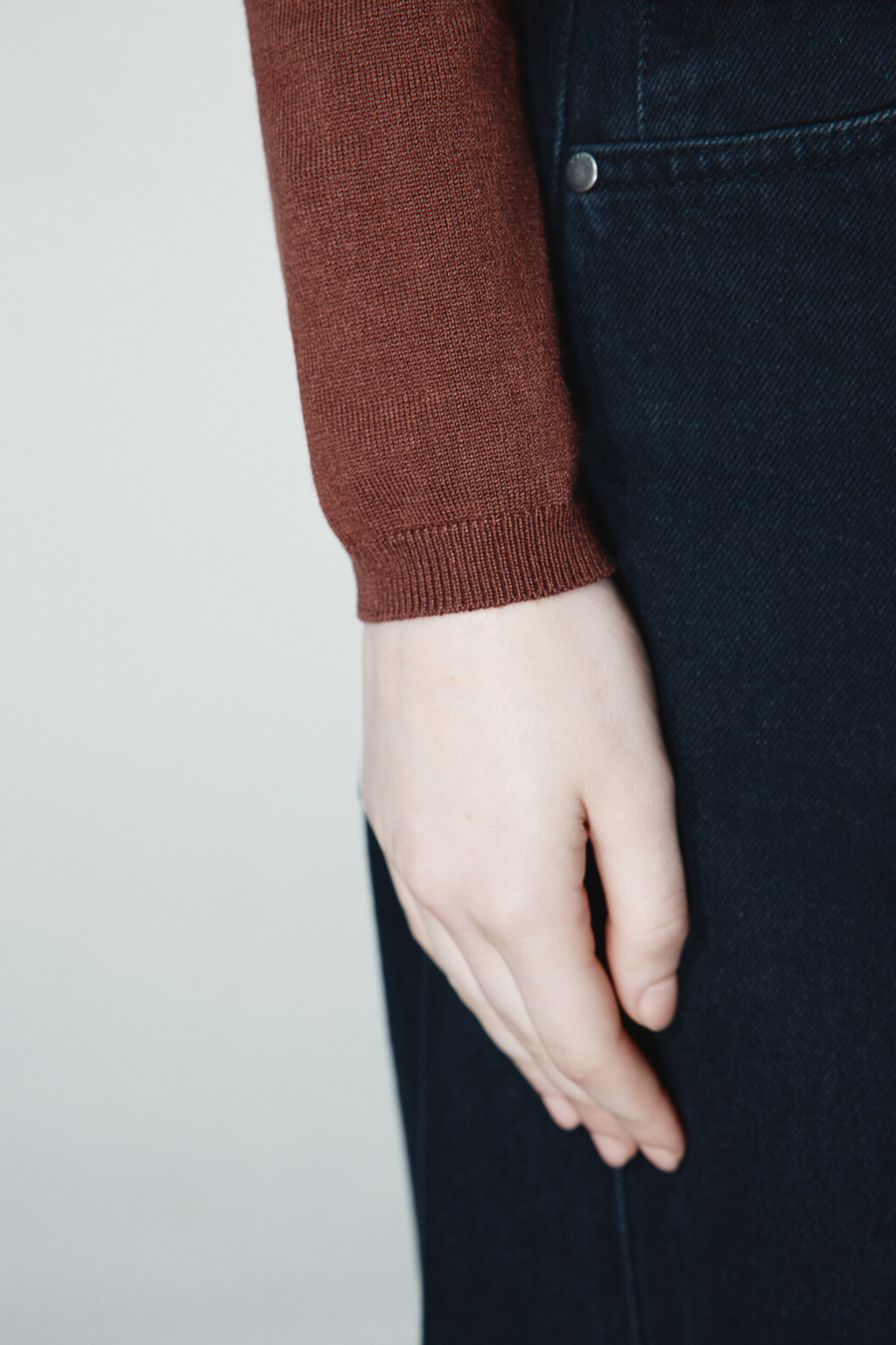 Водолазка вискозная вязаная - цвет бежевый - 5