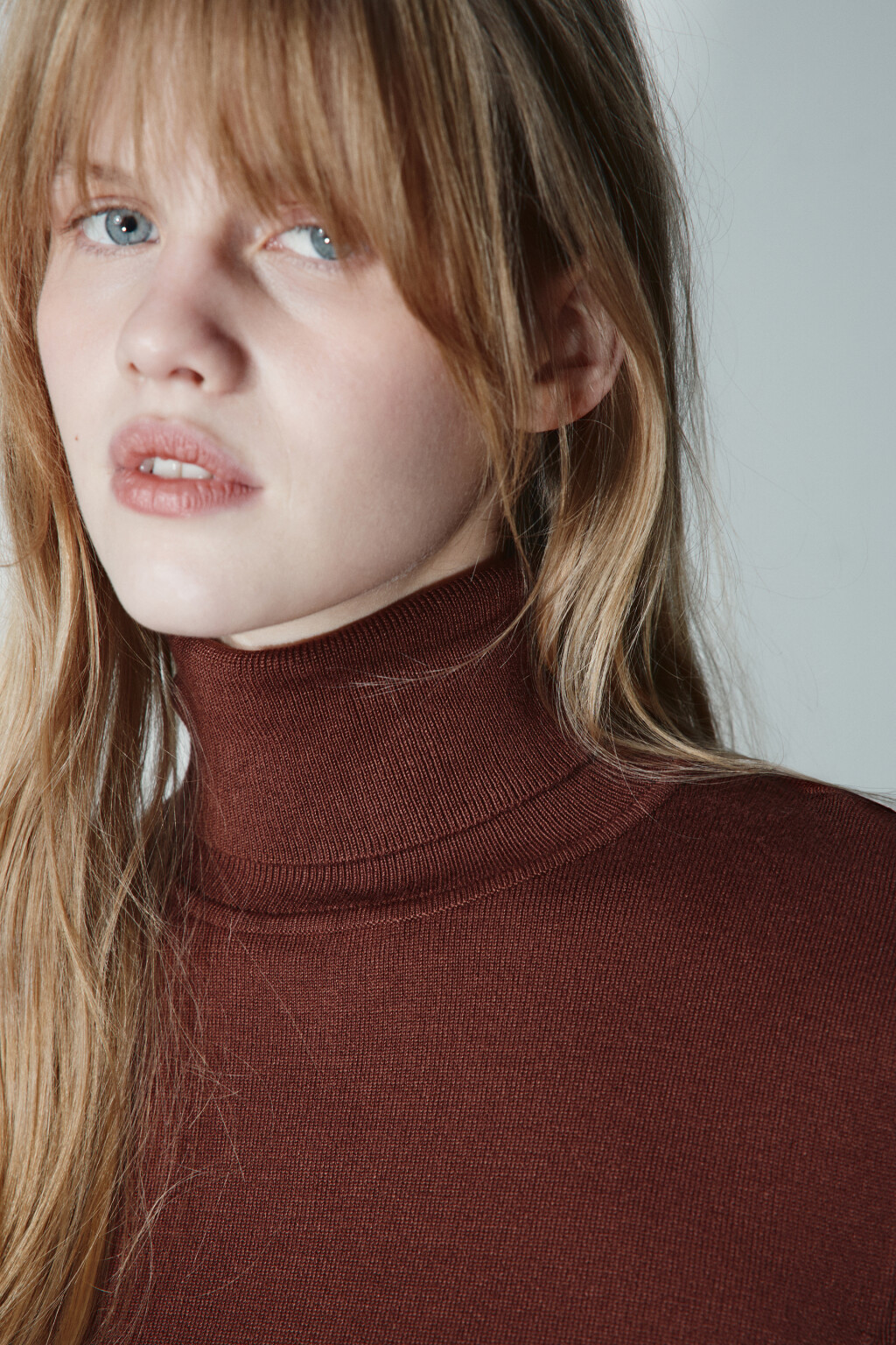 Водолазка вискозная вязаная - цвет бежевый - 6