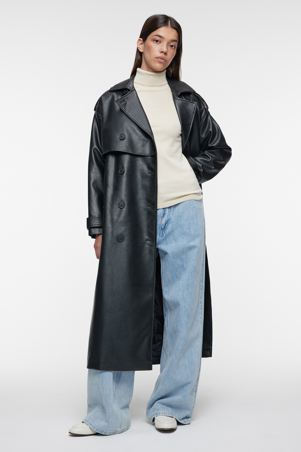 Водолазка MONIKA вискозная тонкой вязки - цвет бежевый - 5