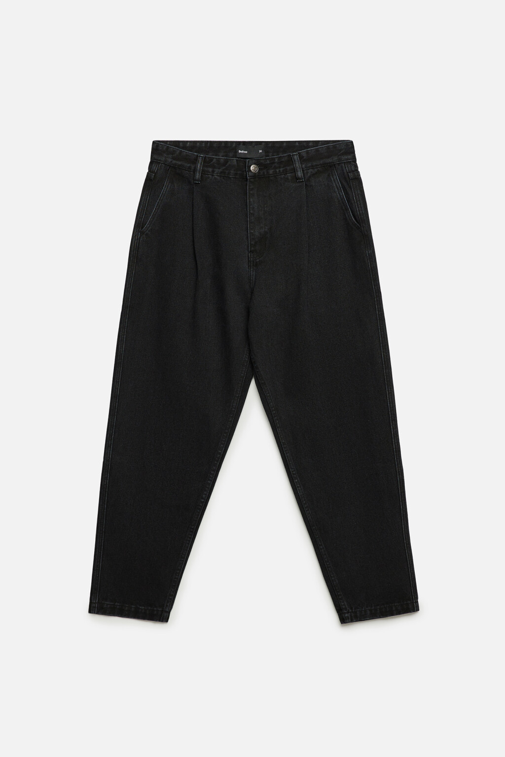 Джинсы ManBalloon широкие со сборками на поясе - цвет черный - 12