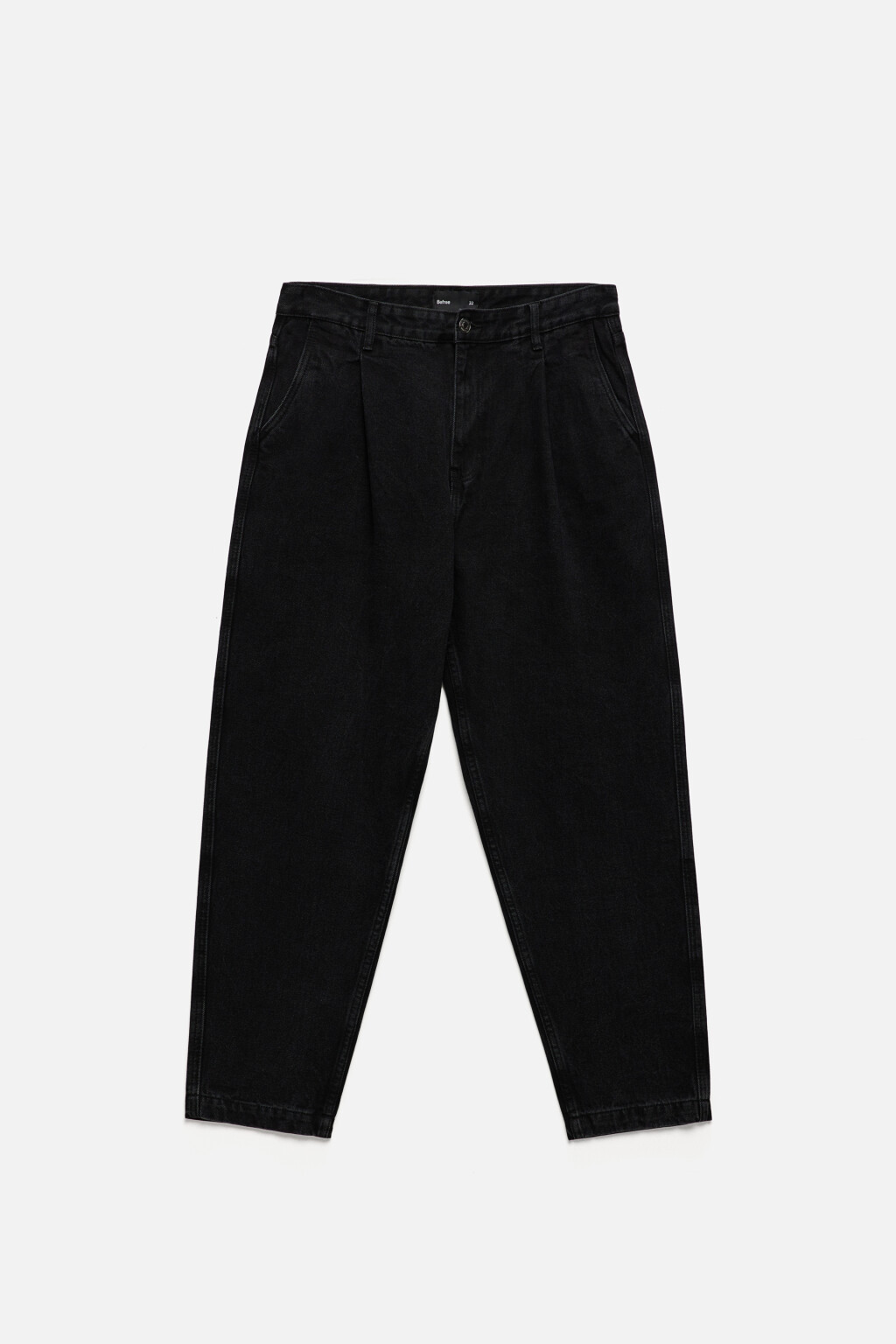 Джинсы ManBalloon широкие со складками на поясе - цвет черный - 7