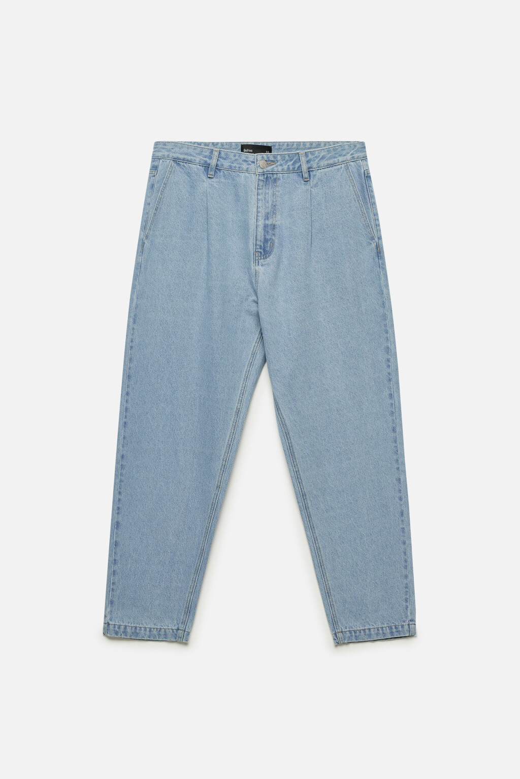 Джинсы ManBalloon широкие со складками на поясе - цвет голубой - 8