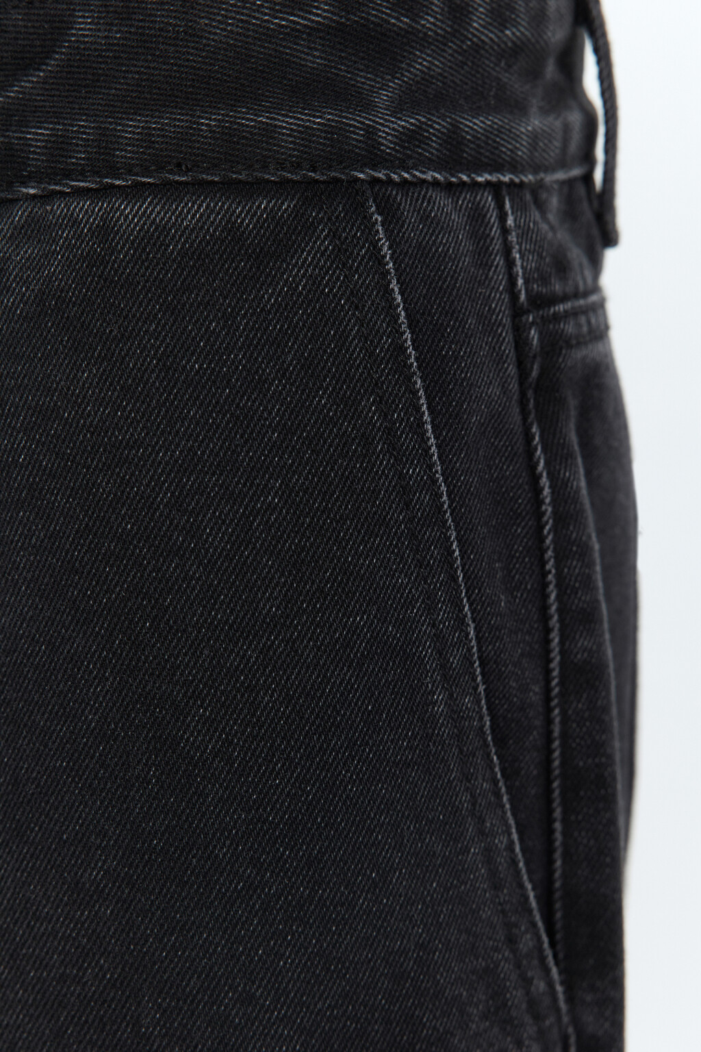 Джинсы ManBalloon широкие со складками на поясе - цвет черный - 7