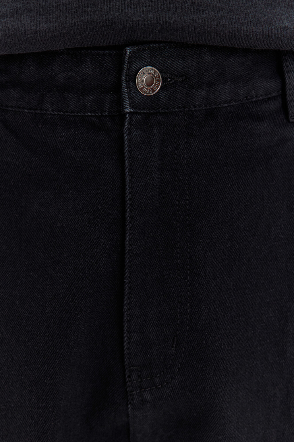 Джинсы-бананы со складками на поясе - цвет черный - 5