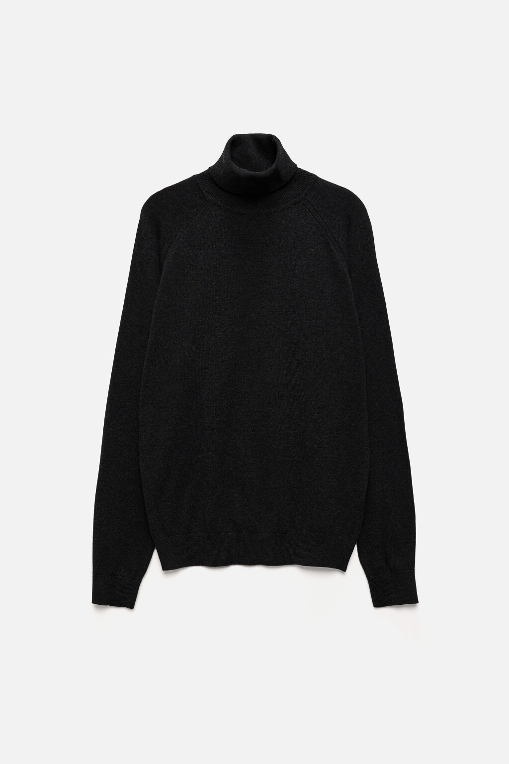 Водолазка вязаная хлопковая с воротником-стойкой - цвет серый - 7