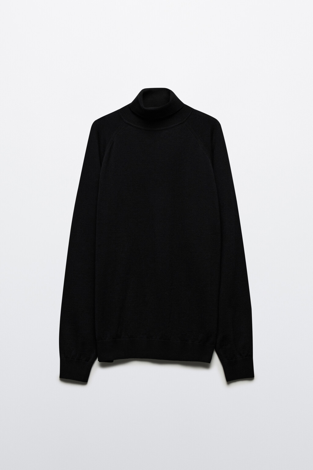 Водолазка базовая хлопковая с воротником - цвет черный - 8