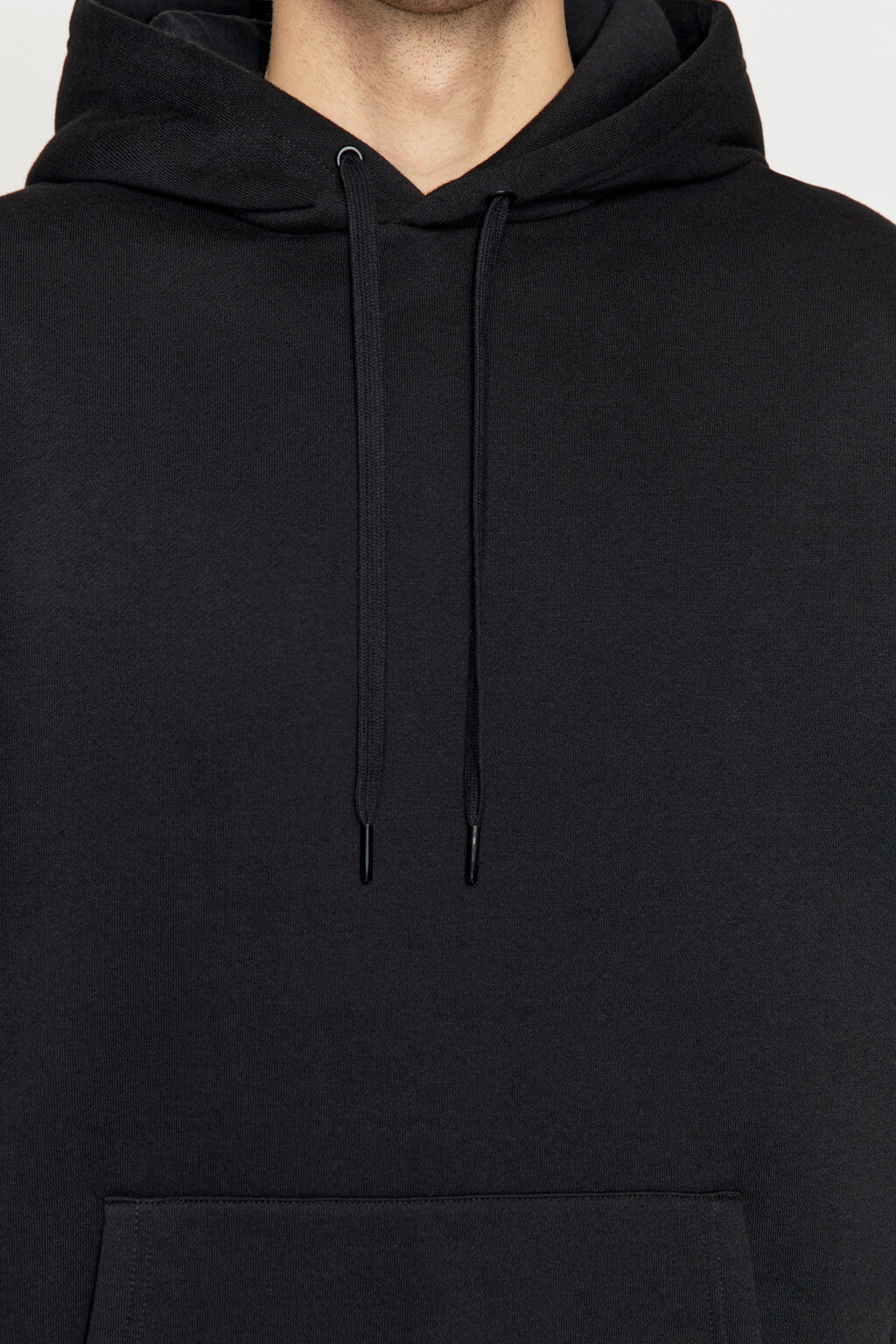 Худи базовая утепленная с капюшоном - цвет черный - 5