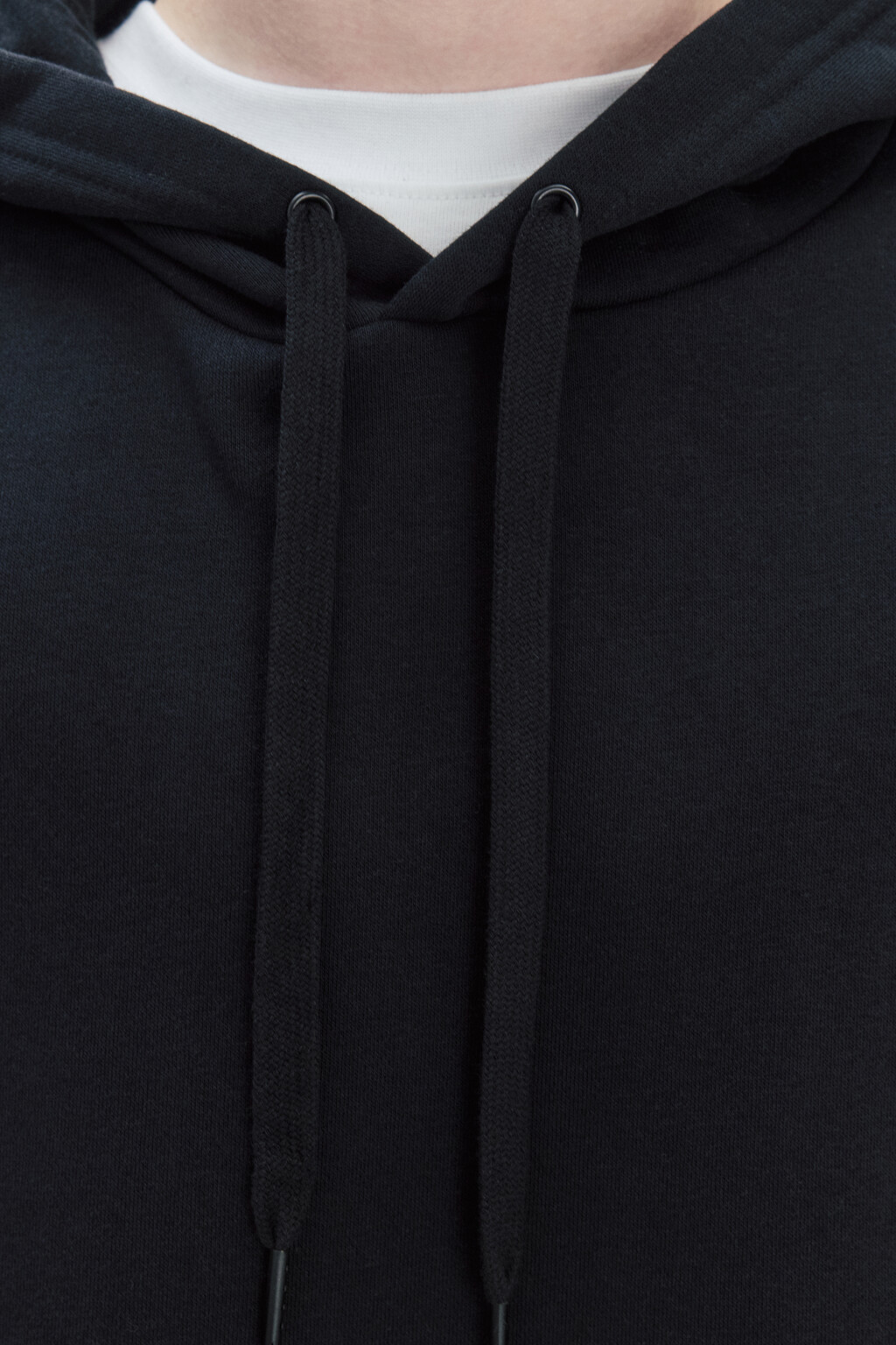 Худи базовая утепленная с капюшоном - цвет черный - 6