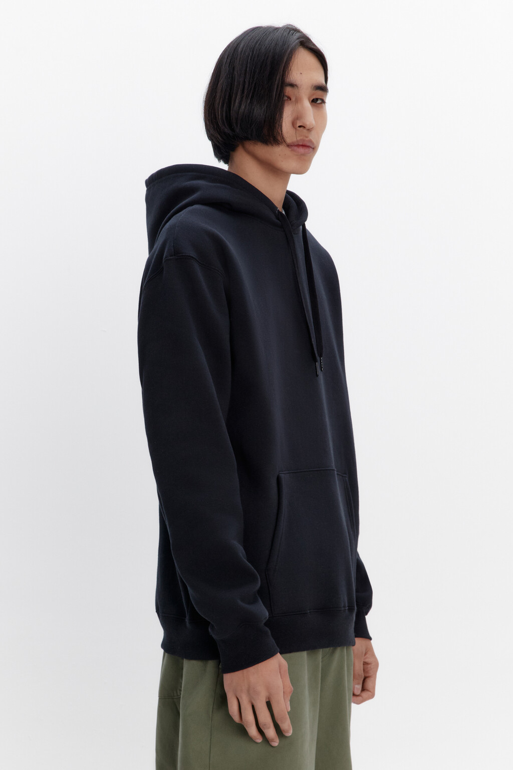 Худи базовая утепленная с капюшоном - цвет черный - 3
