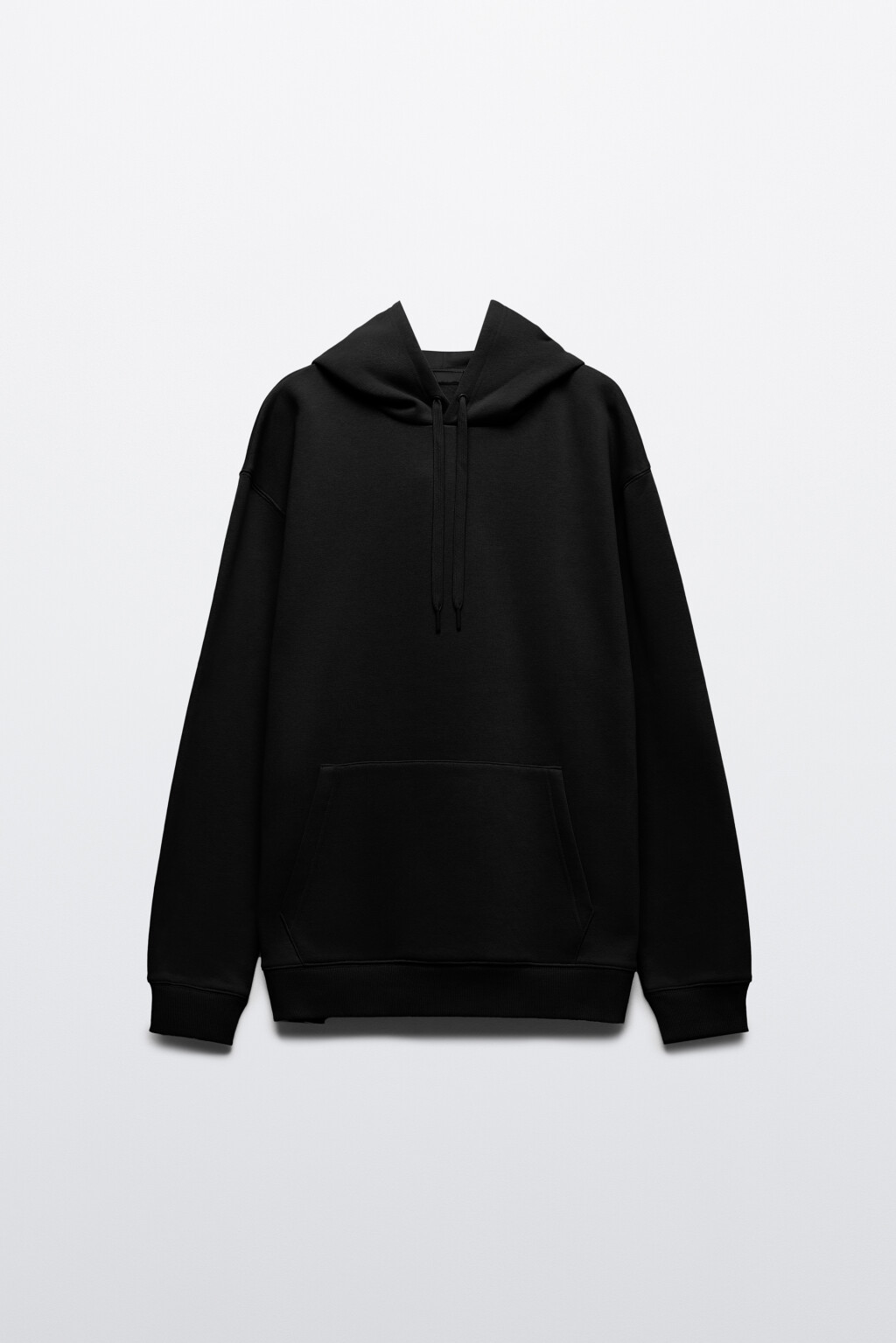 Худи базовая утепленная с капюшоном - цвет черный - 1