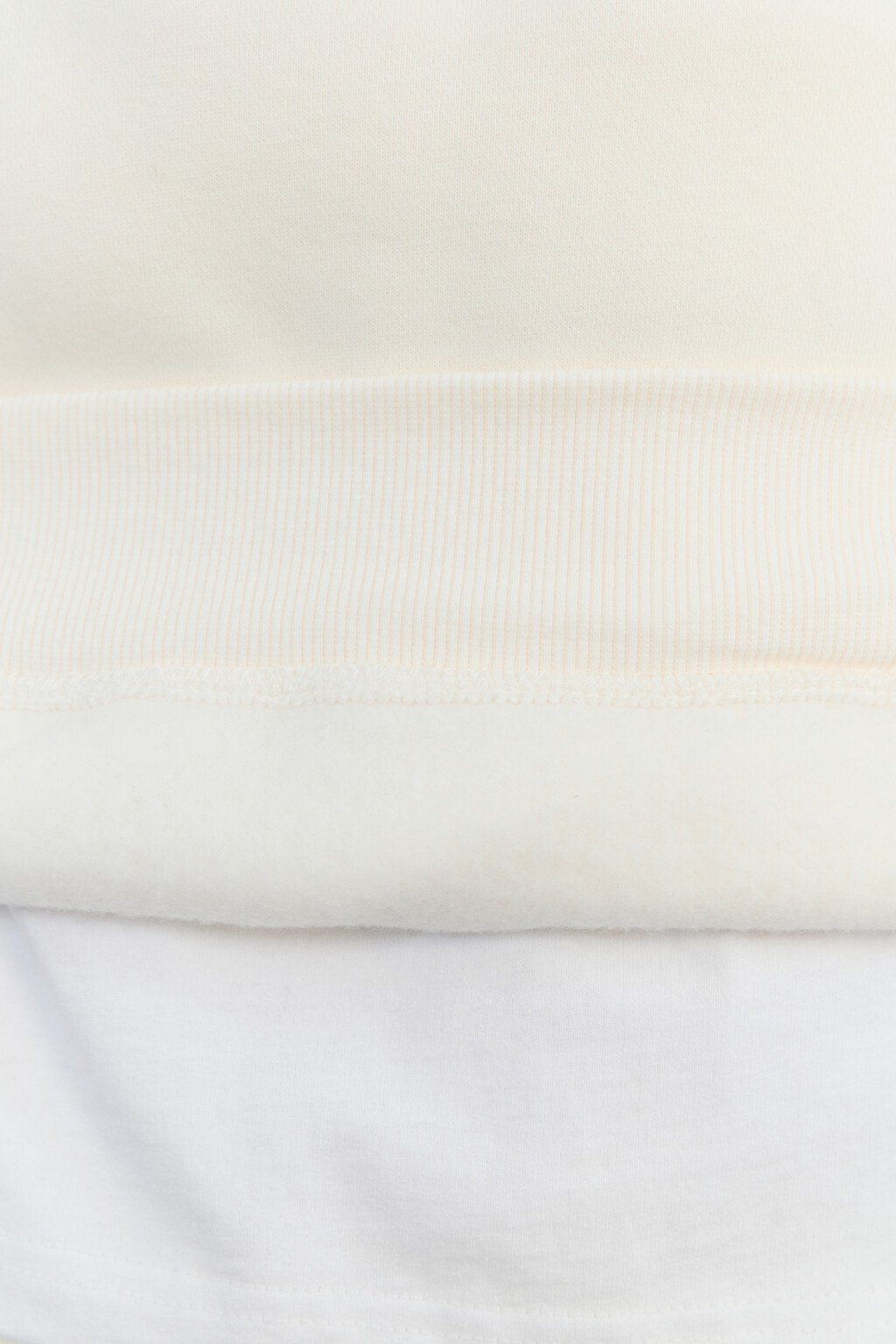 Худи базовая утепленная с капюшоном - цвет молочный - 8