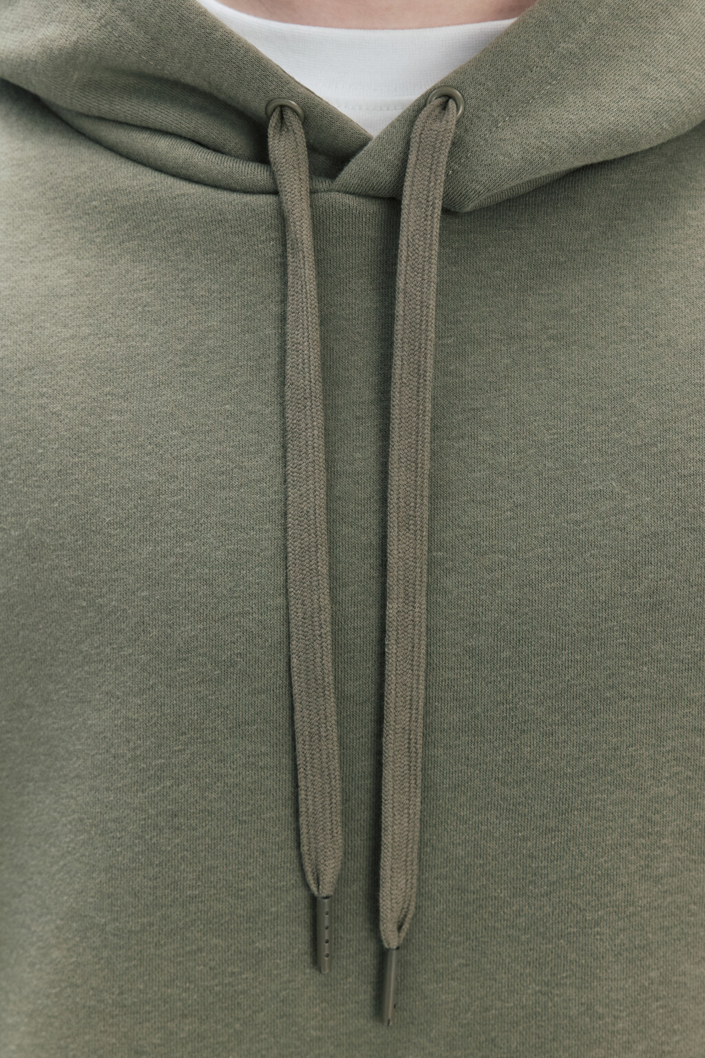 Худи базовая утепленная с капюшоном - цвет зеленый - 6