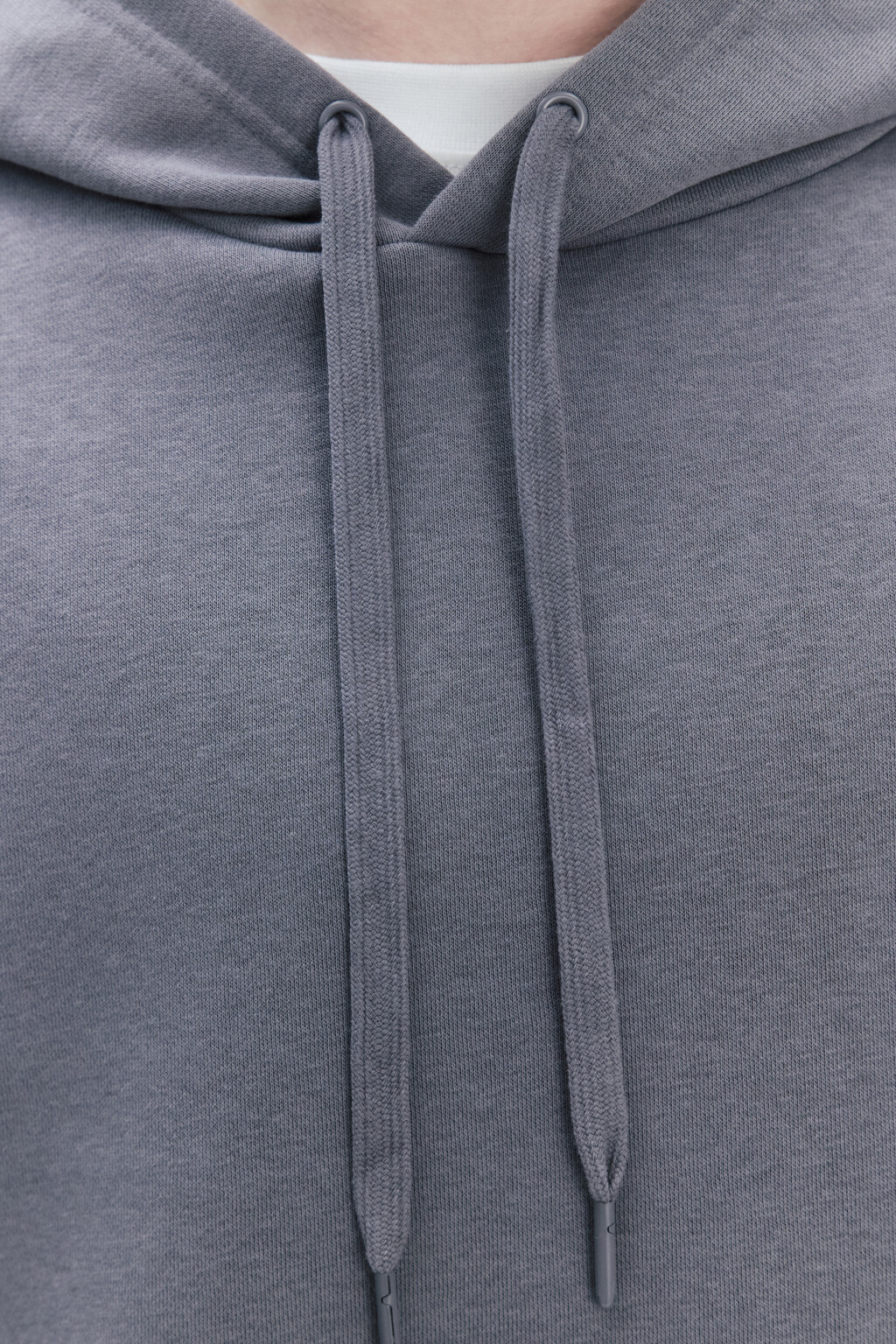 Худи базовая утепленная с капюшоном - цвет серый - 6