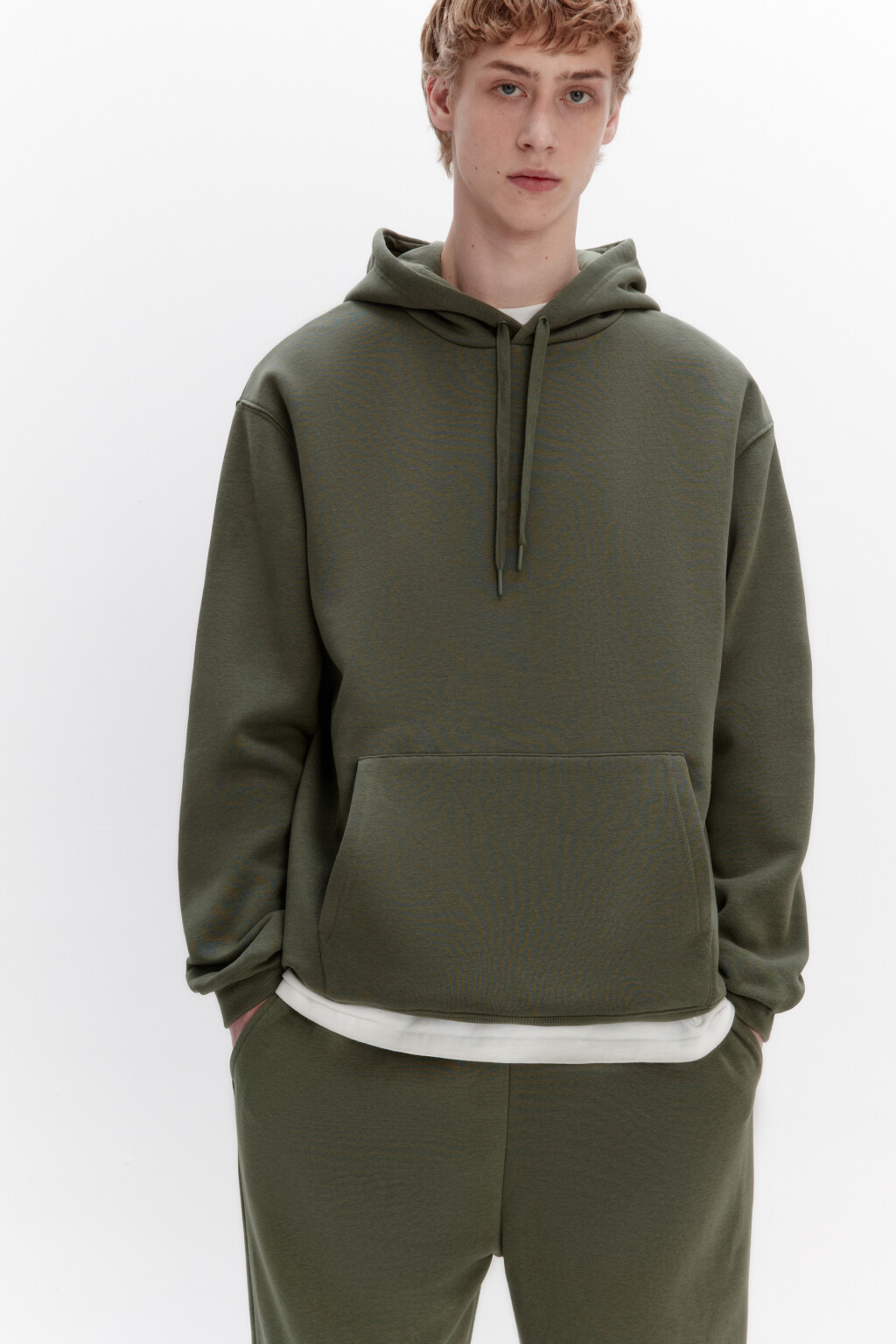 Худи базовая утепленная с капюшоном manbasichoodiecol6, цвет: зеленый ...