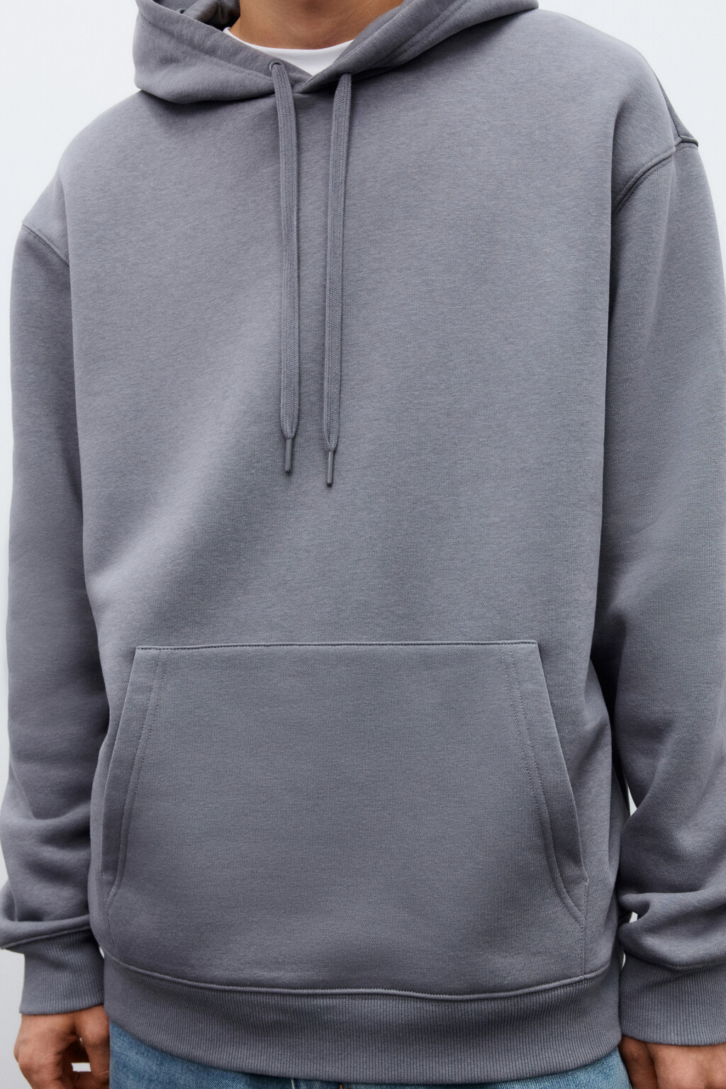 Худи утепленная с капюшоном - цвет серый - 6