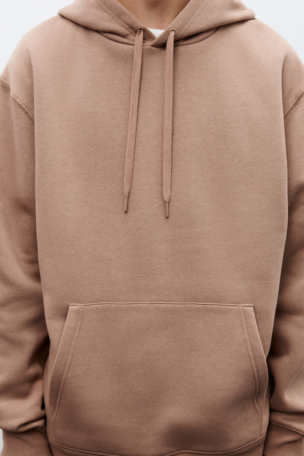Худи утепленная с капюшоном - цвет коричневый - 5