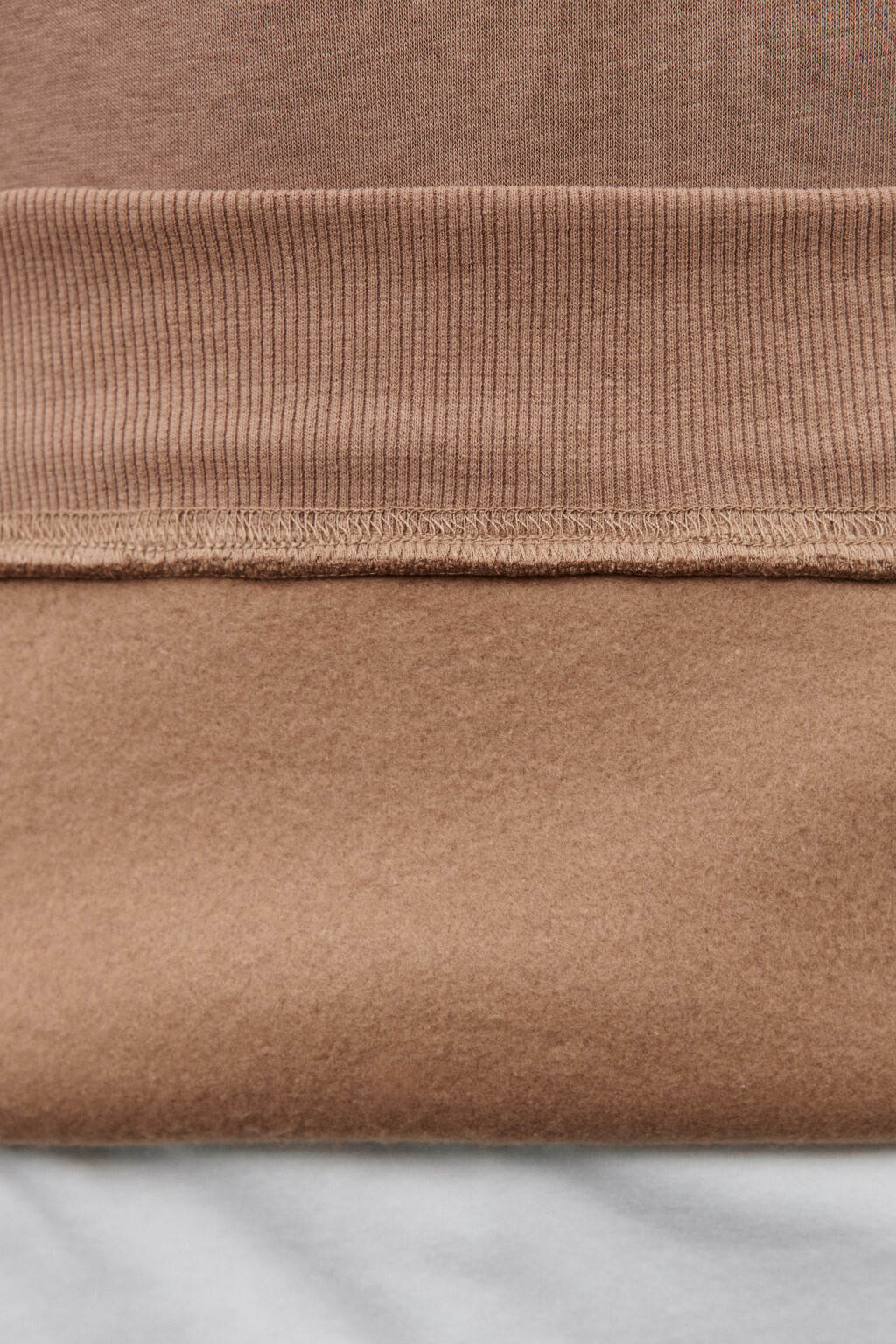 Худи утепленная с капюшоном - цвет коричневый - 7