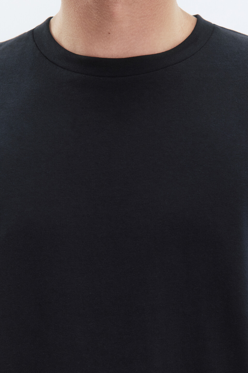 Лонгслив oversize базовый из хлопка - цвет черный - 7