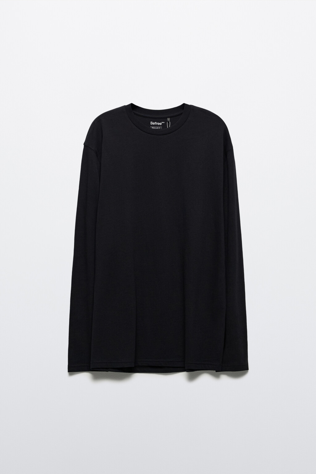 Лонгслив oversize базовый из хлопка - цвет черный - 8