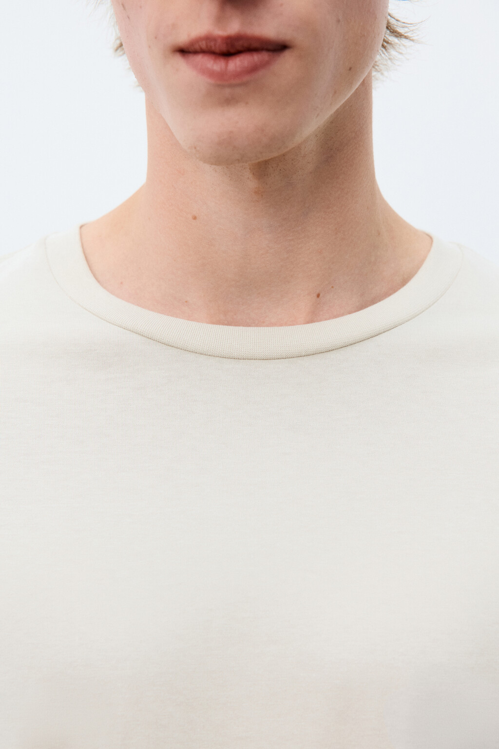 Лонгслив oversize базовый из хлопка - цвет молочный - 5