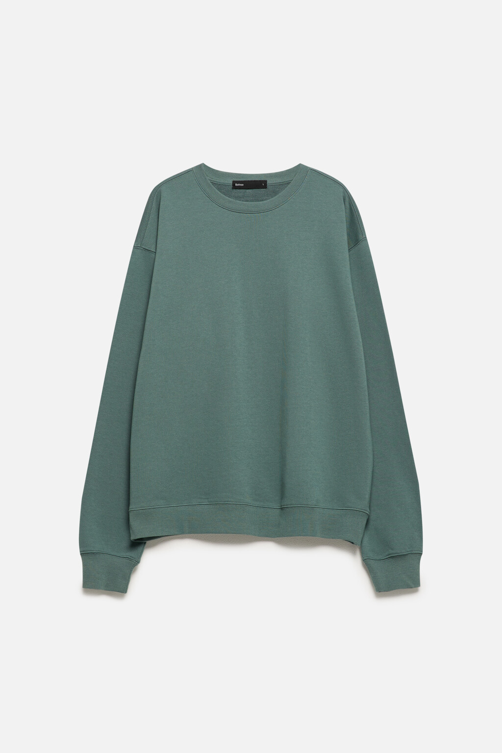 Свитшот oversize базовый из футера - цвет зеленый - 9