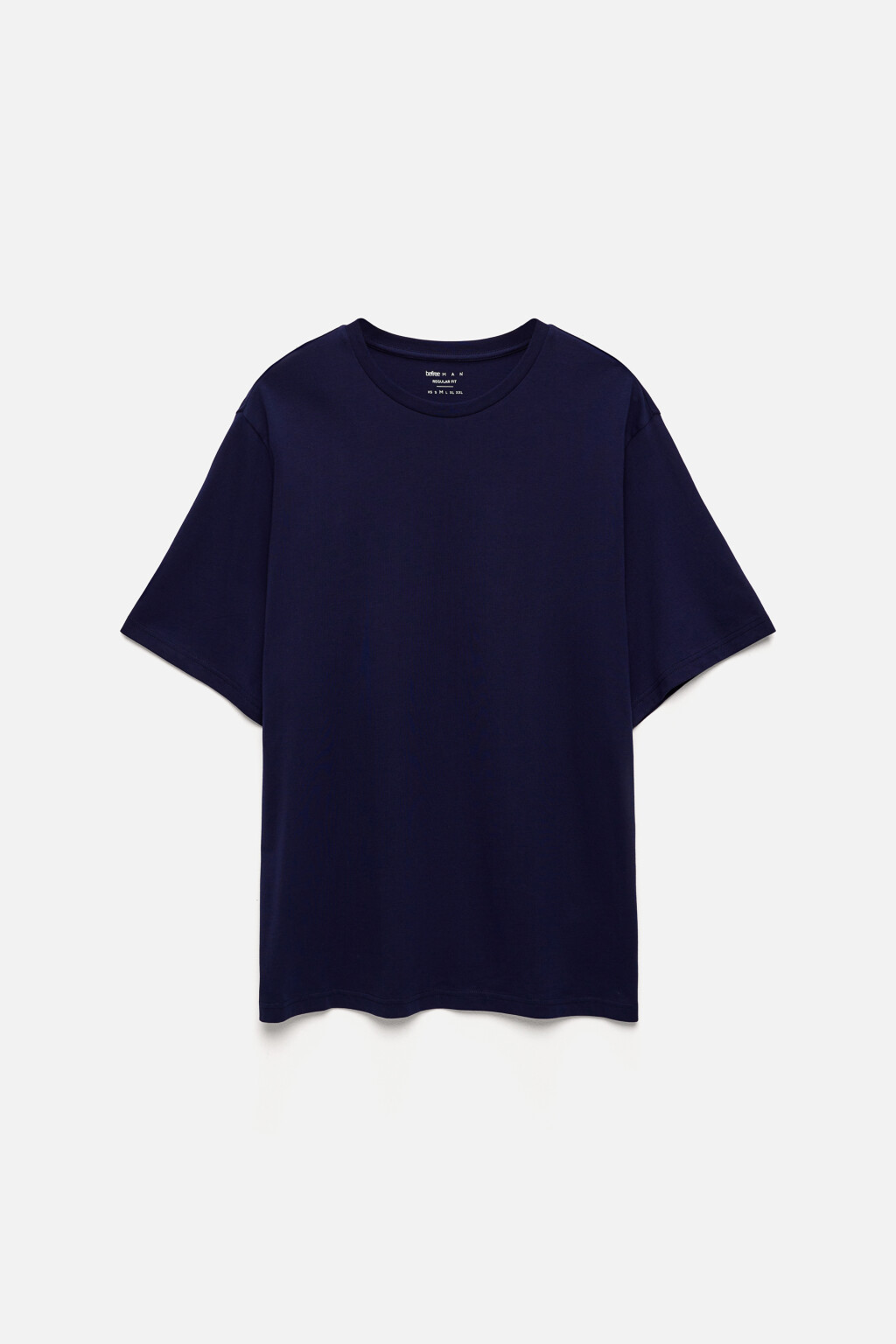 Футболка прямая хлопковая в базовых цветах - цвет синий - 10