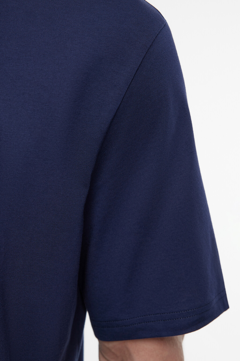 Футболка прямая хлопковая в базовых цветах - цвет синий - 6