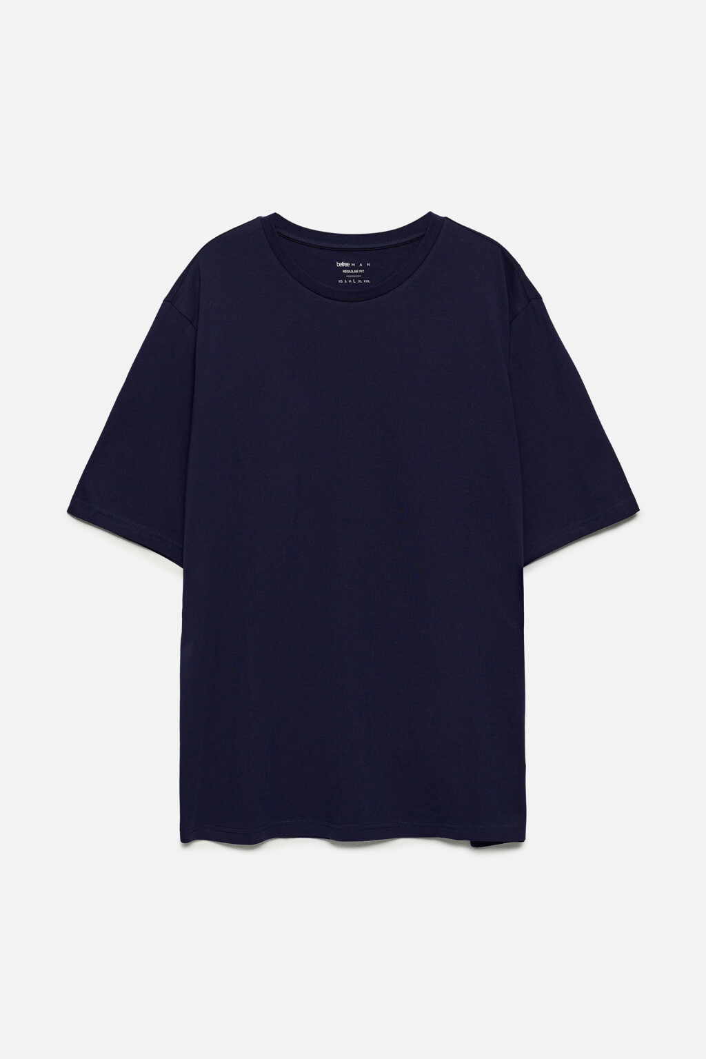 Футболка прямая хлопковая в базовых цветах - цвет синий - 8