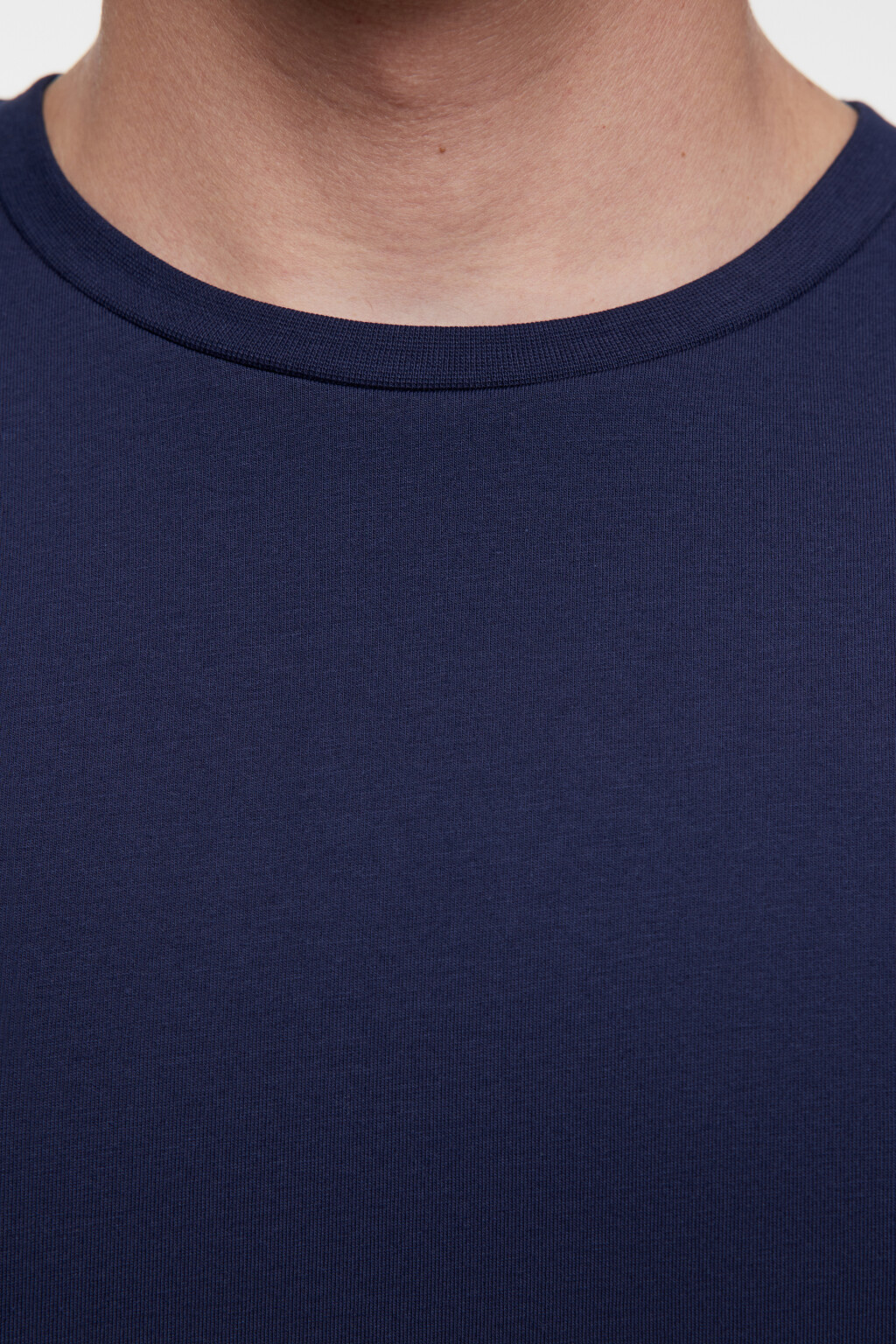 Футболка прямая хлопковая в базовых цветах - цвет синий - 6