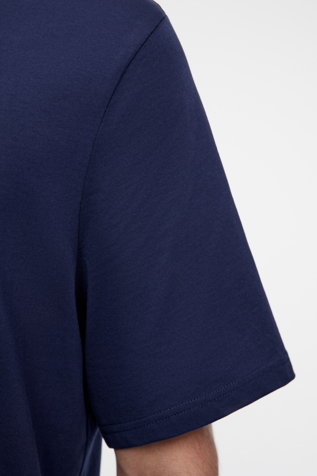 Футболка прямая хлопковая в базовых цветах - цвет синий - 7