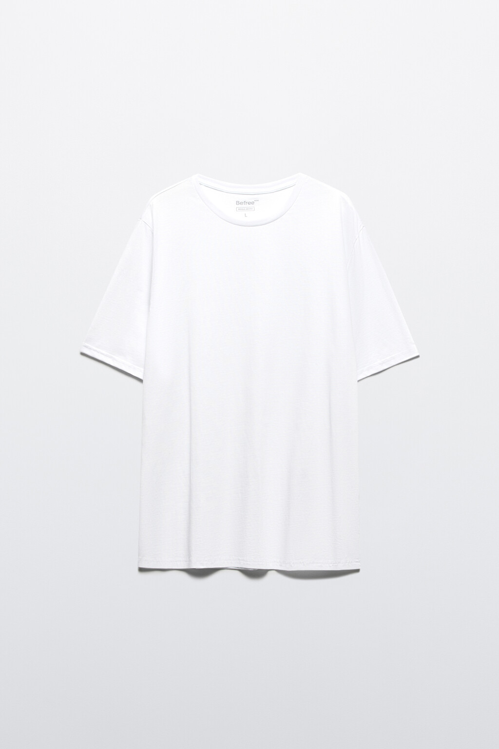 Футболка прямая базовая из хлопка - цвет белый - 8