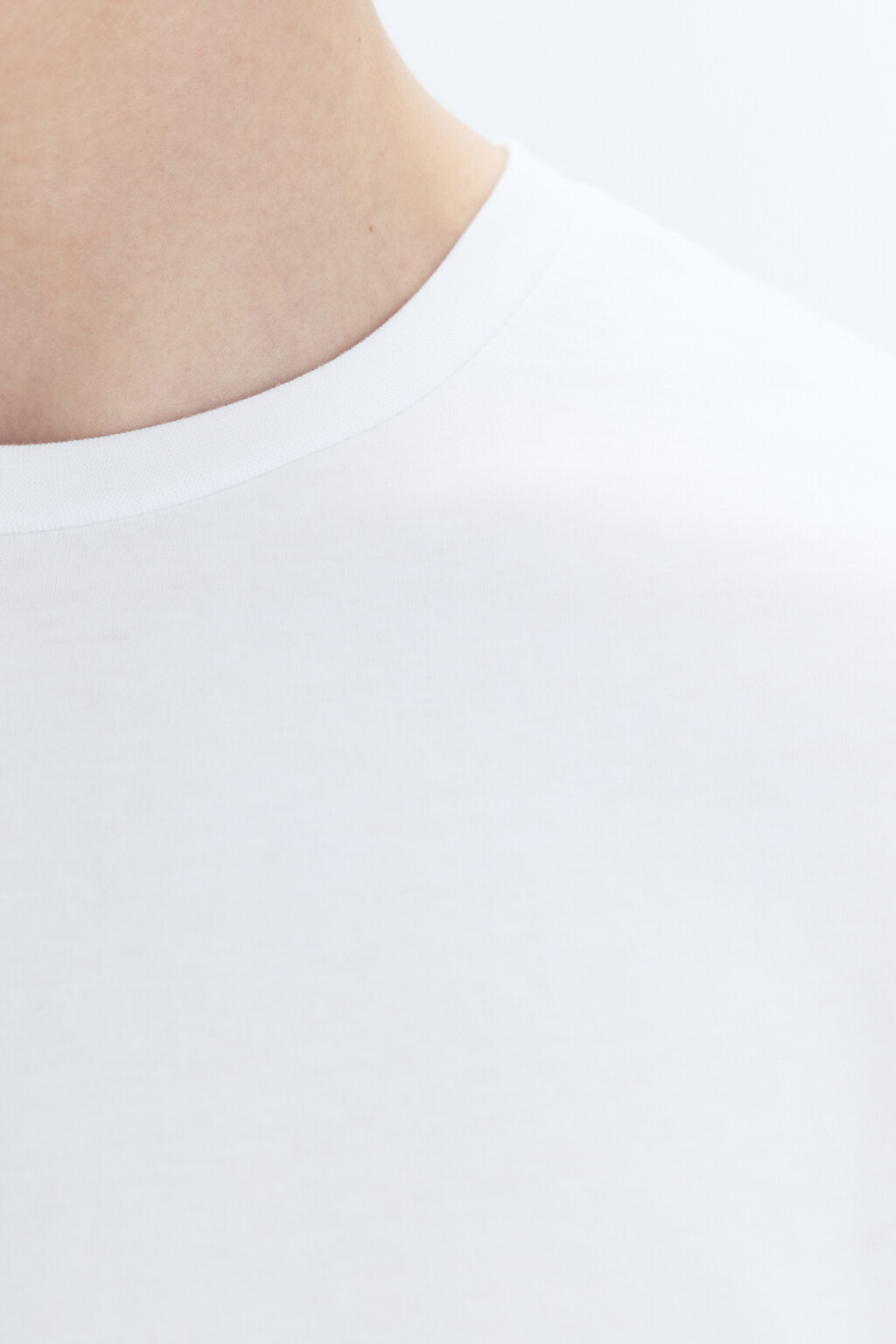 Футболка прямая базовая из хлопка - цвет белый - 6
