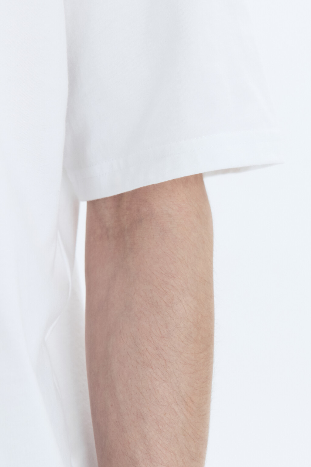 Футболка прямая базовая из хлопка - цвет белый - 7