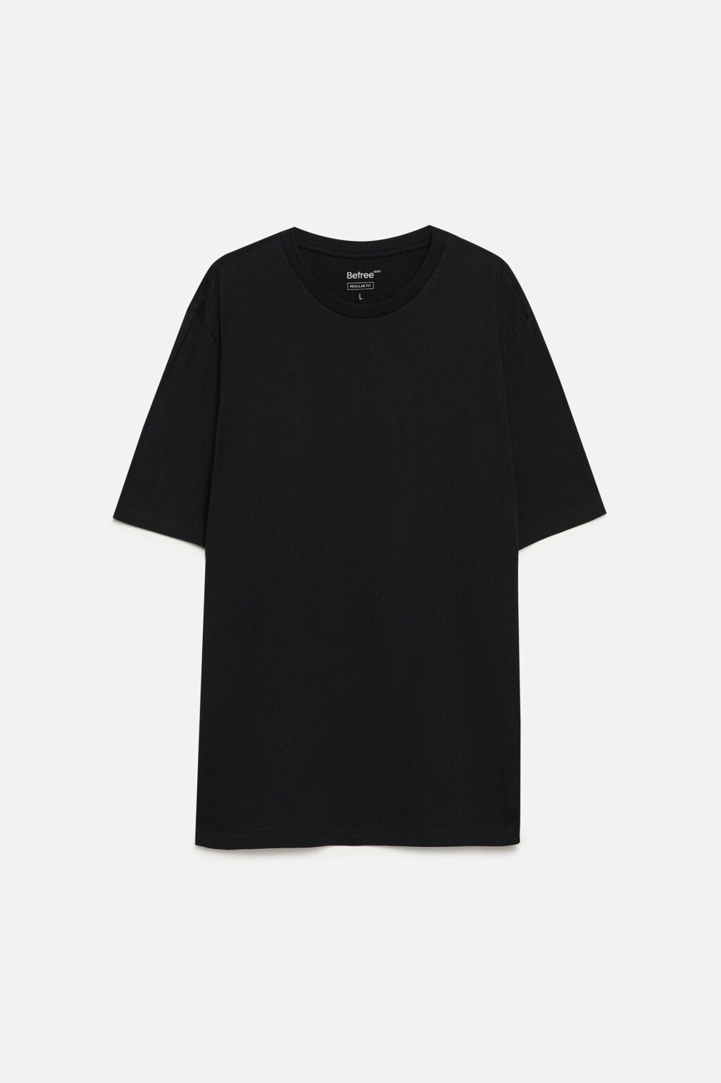 Футболка прямая базовая из хлопка - цвет черный - 8