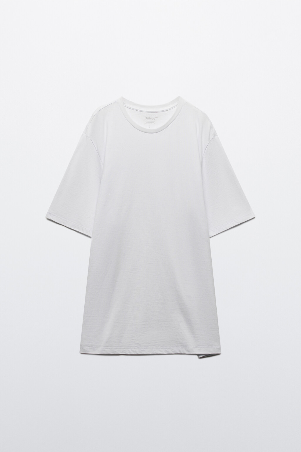 Футболка прямая базовая из хлопка - цвет белый - 7