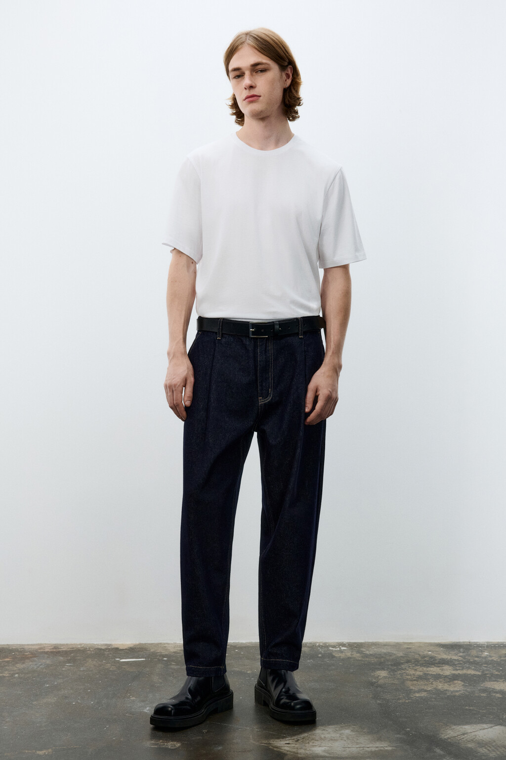 Футболка базовая из хлопка - цвет белый - 4