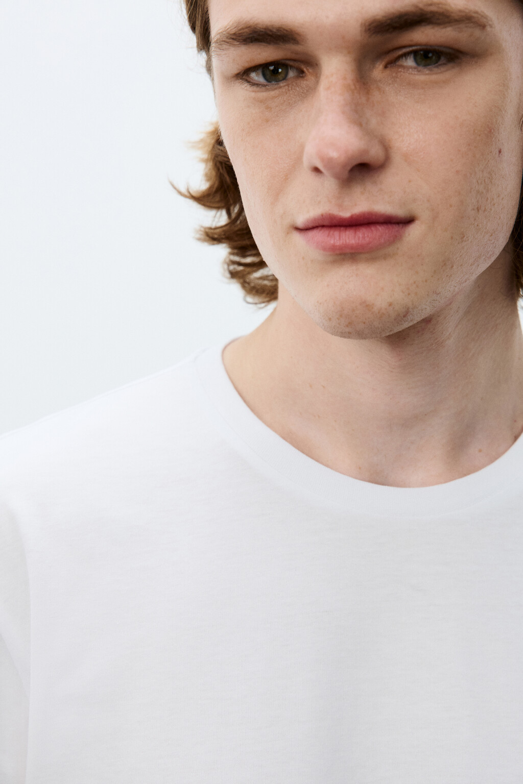 Футболка базовая из хлопка - цвет белый - 5
