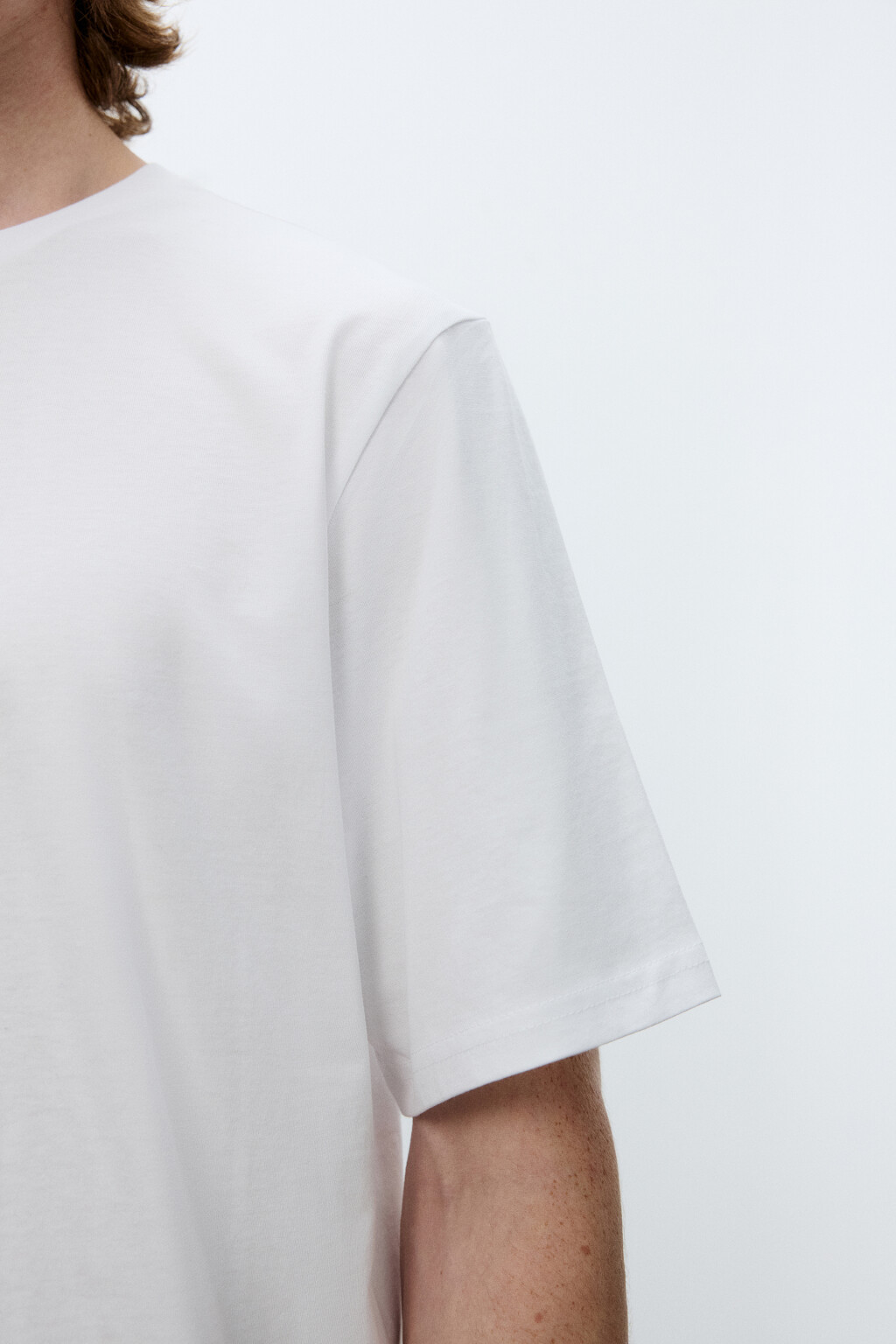Футболка базовая из хлопка - цвет белый - 6