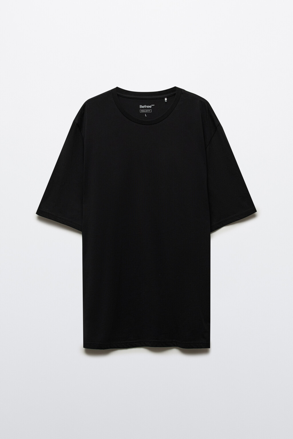 Футболка базовая из хлопка - цвет черный - 7