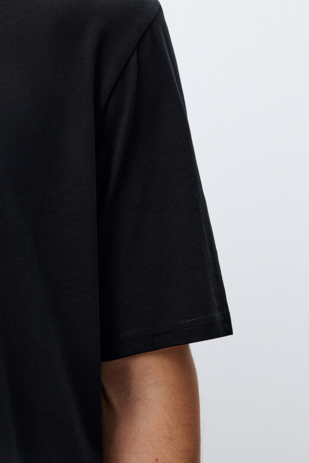 Футболка базовая из хлопка - цвет черный - 6