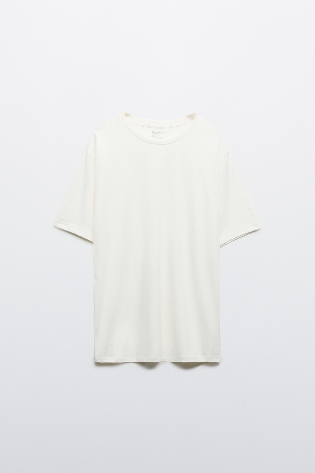 Футболка базовая из хлопка - цвет белый - 1