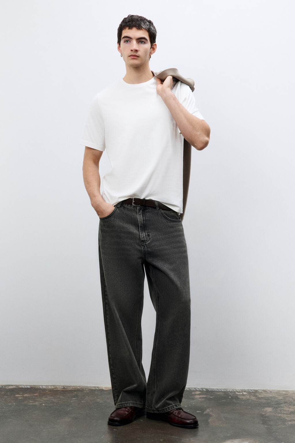 Футболка базовая из хлопка - цвет белый - 5