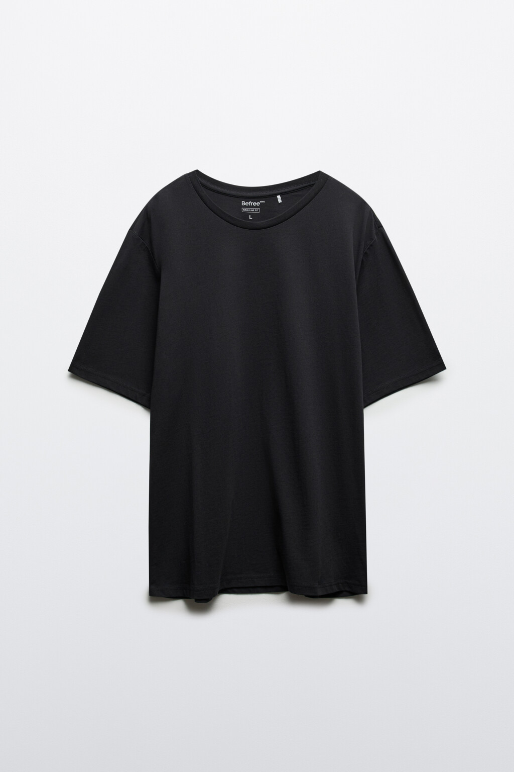 Футболка базовая из хлопка - цвет черный - 1