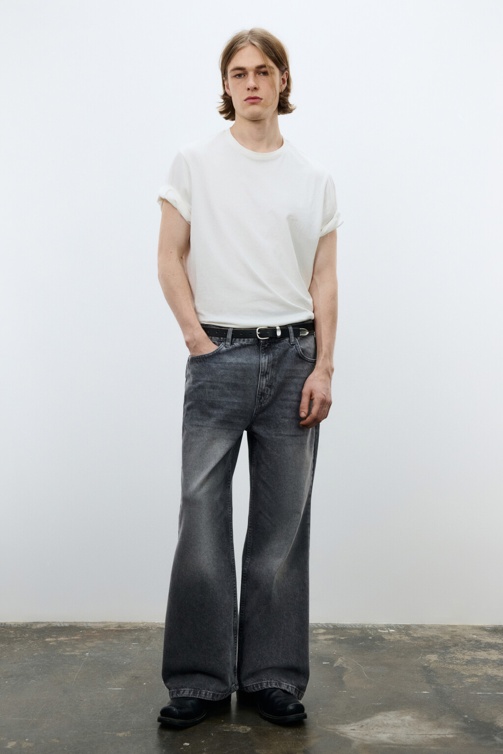 Футболка базовая из хлопка - цвет белый - 4